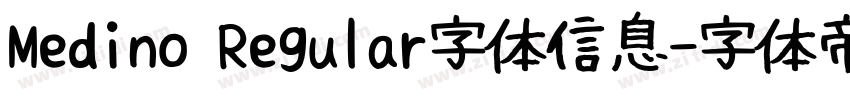 Medino Regular字体信息字体转换